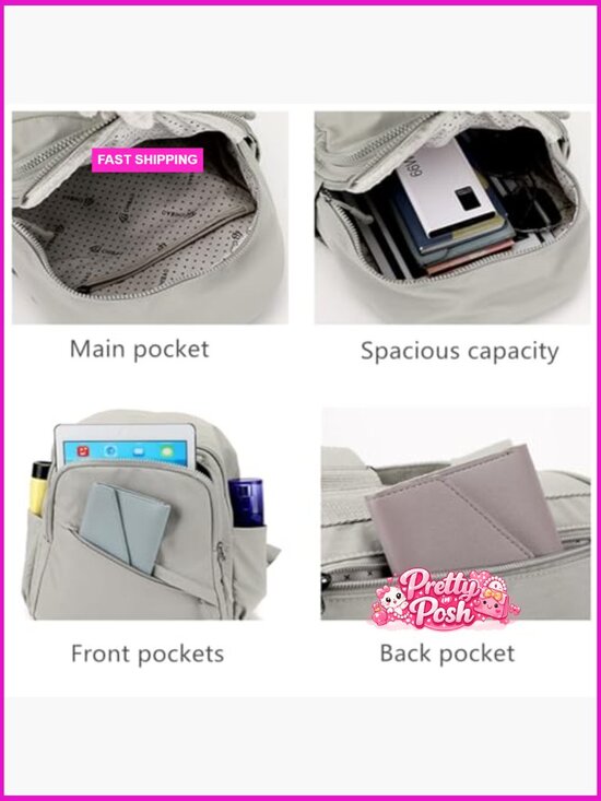 Mini Nylon Travel Backpack Purse Lightweight Daypack for Women main image 3